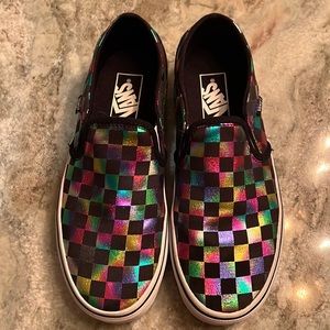 EUC Women’s VANS Size 8 Multicolored/Iridescent